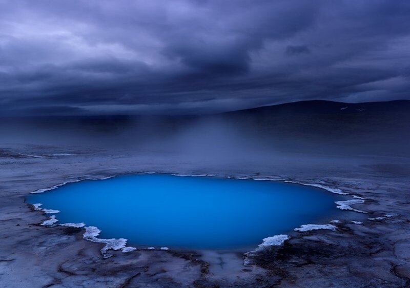 Blue Geothermal Pool