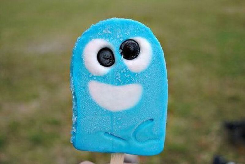 Blue Ghost Popsicle — Playful