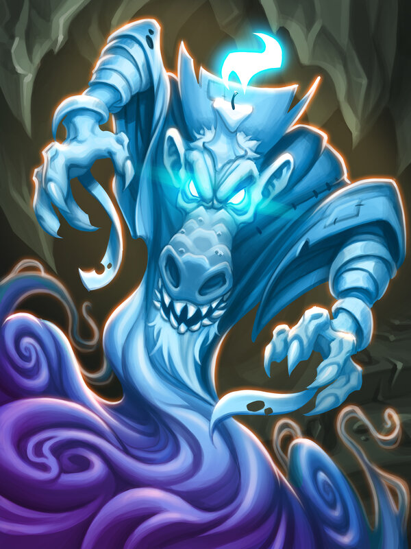 Blue Ghostly Creature