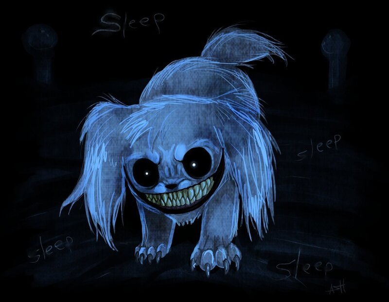 Blue Ghostly Dog