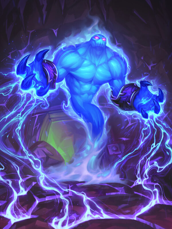 Blue Ghostly Figure — Dramatic
