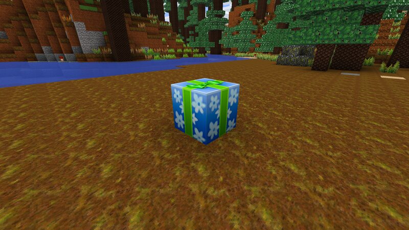 Blue Gift Box — Brown