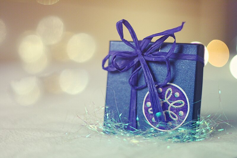 Blue Gift Box — Purple