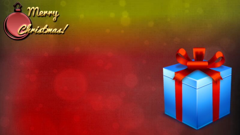 Blue Gift Box — Red