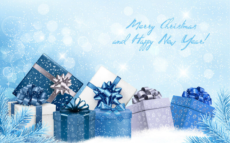 Blue Gift Boxes
