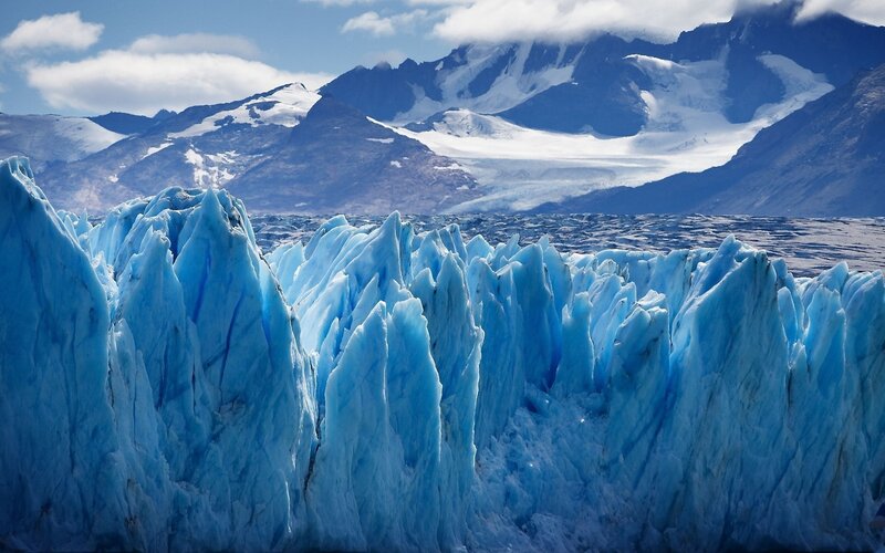 Blue Glacier Formations — Dramatic