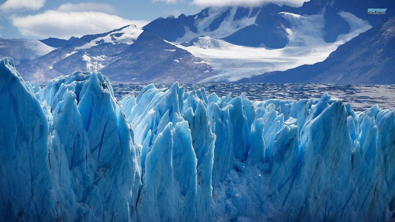 Blue Glacier Formations