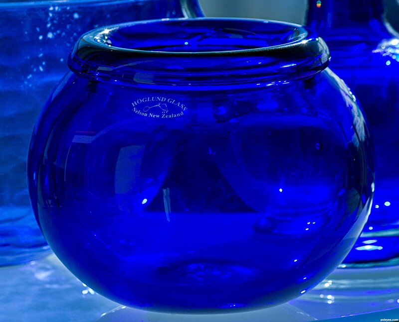 Blue Glass Bowl — Calm