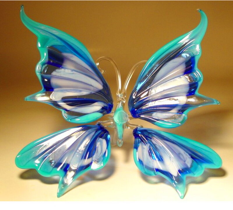 Blue Glass Butterfly — Calm