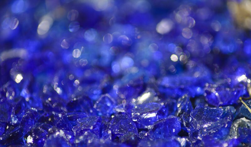 Blue Glass Fragments — Calm