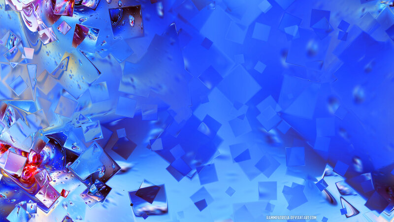Blue Glass Fragments