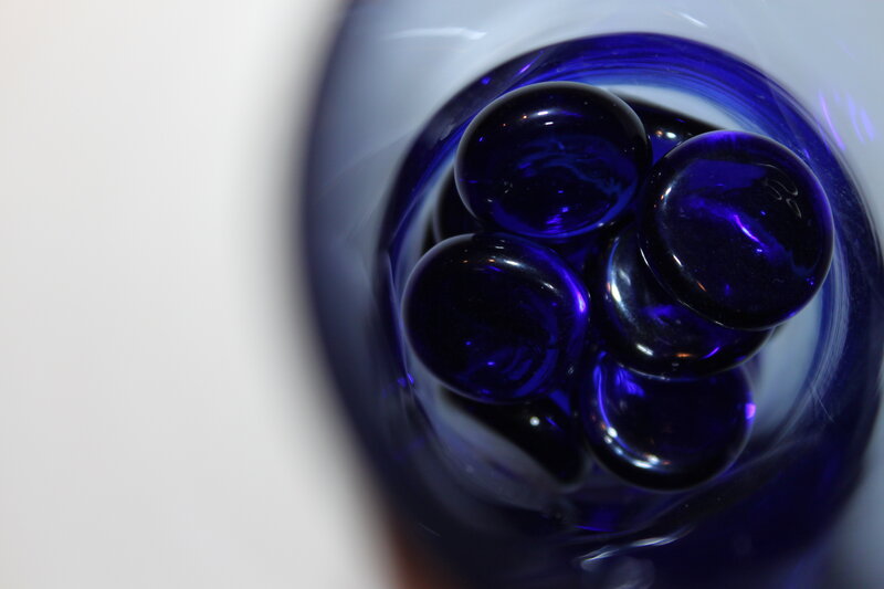 Blue Glass Marbles