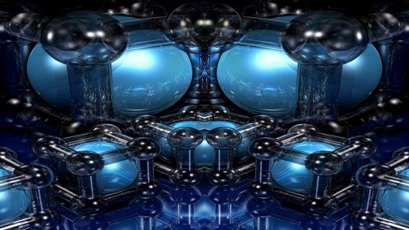 Blue Glass Molecules