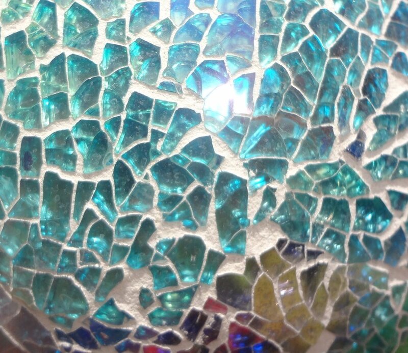 Blue Glass Mosaic