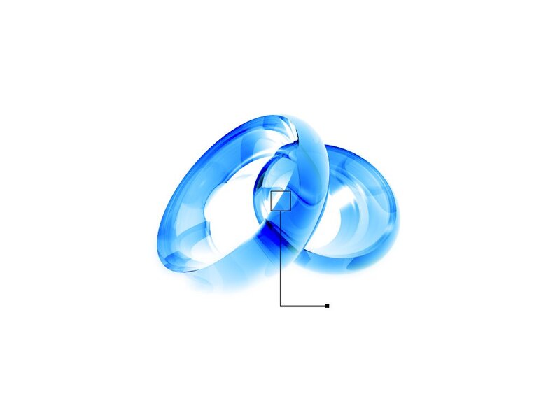 Blue Glass Rings — Calm