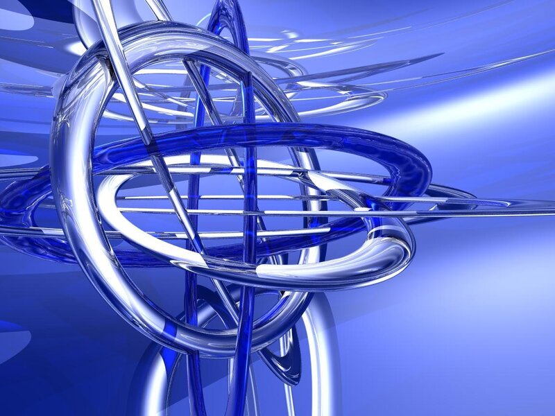 Blue Glass Rings