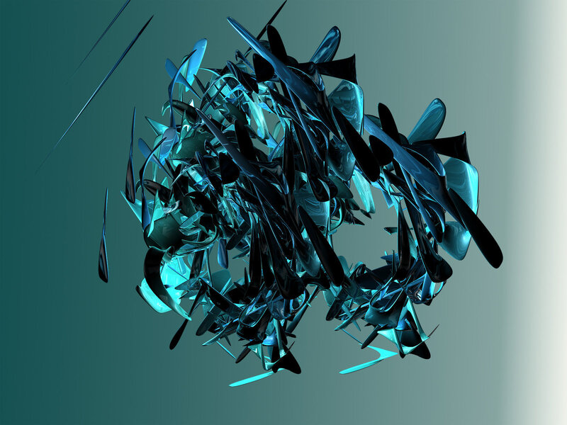 Blue Glass Shards