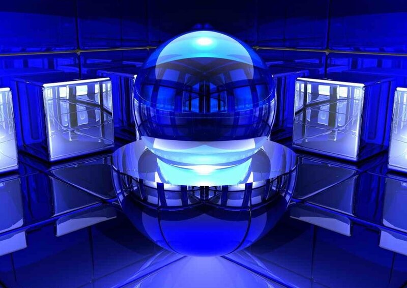 Blue Glass Sphere