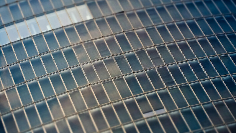 Blue Glass Tiles — Neutral
