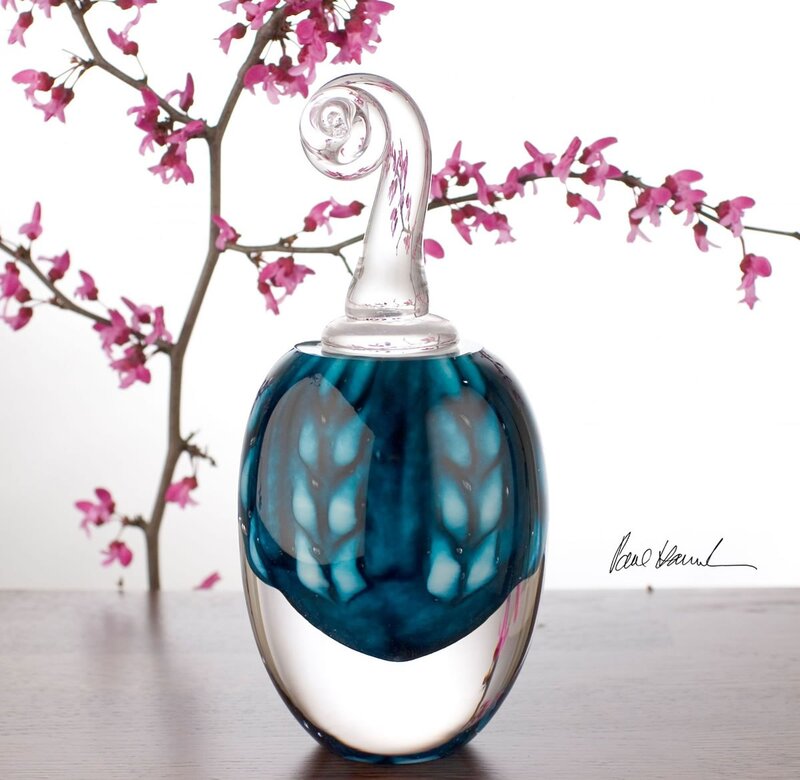 Blue Glass Vase