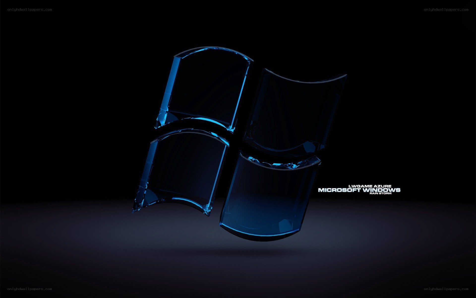 Blue glass Windows logo