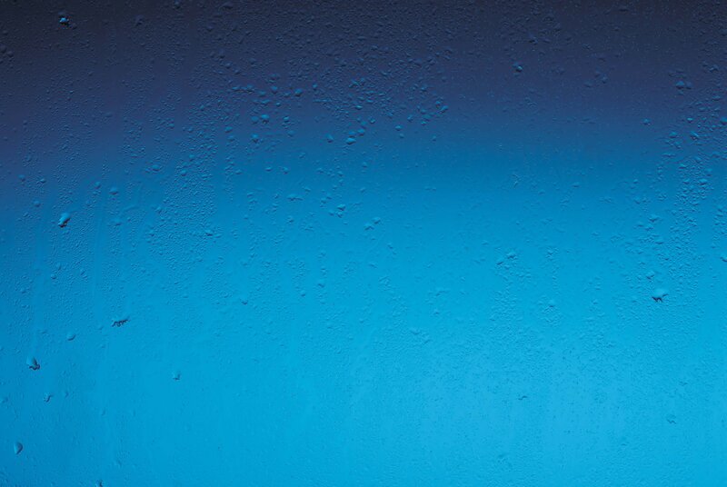 Blue Glass with Condensation