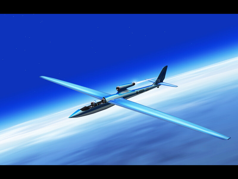 Blue Glider Aircraft
