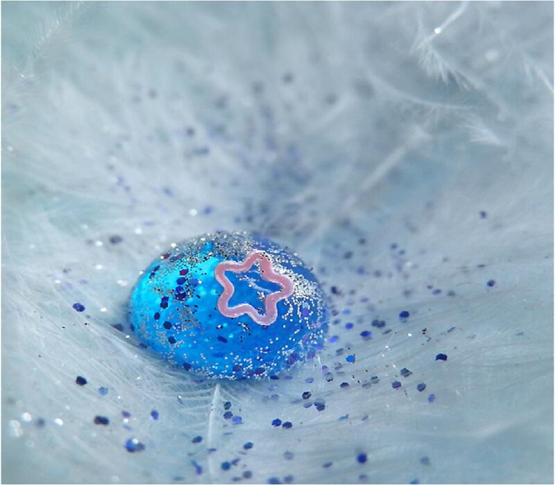 Blue Glittery Egg