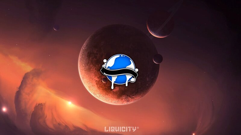 Blue Globe Logo on Planet