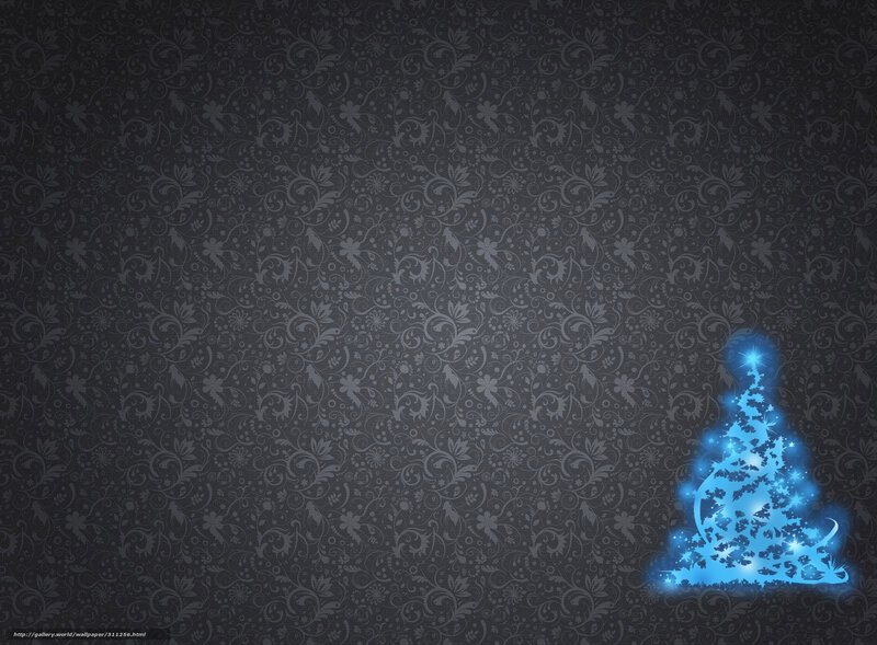 blue glowing christmas tree