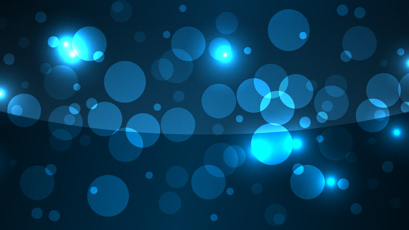 Blue Glowing Circles — Calm, Abstract