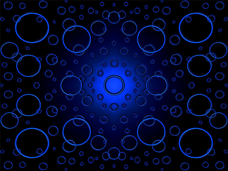 Blue Glowing Circles — Calm