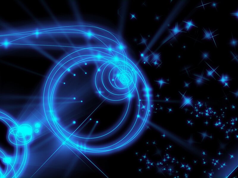 Blue Glowing Circles — Energetic