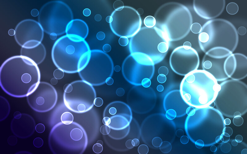 Blue Glowing Circles