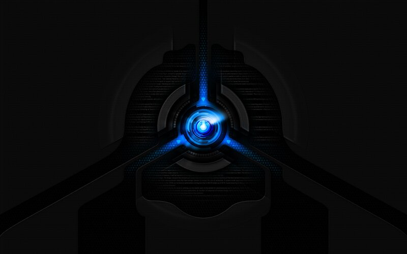 Blue Glowing Core