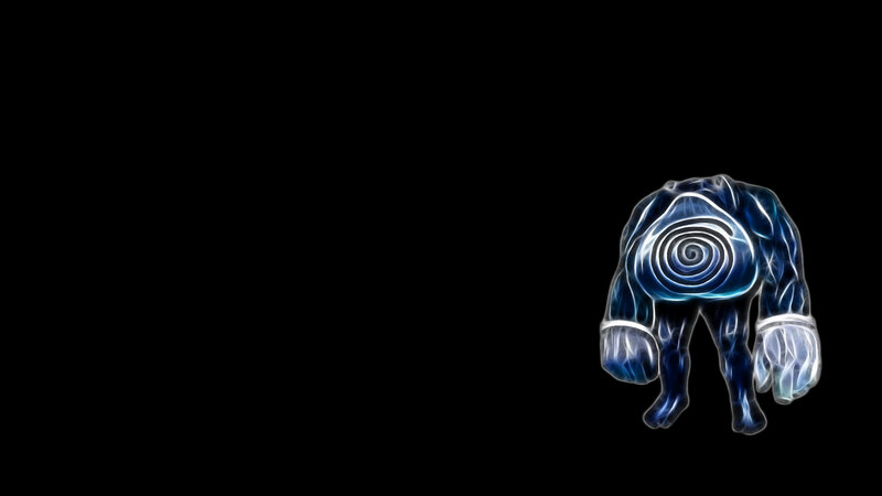 Blue Glowing Creature — Dramatic