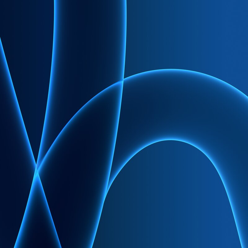 Blue Glowing Curves