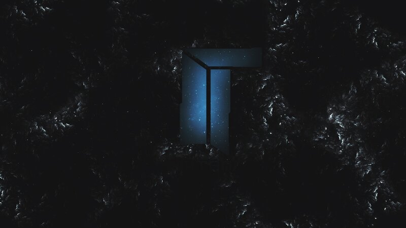 Blue Glowing Door