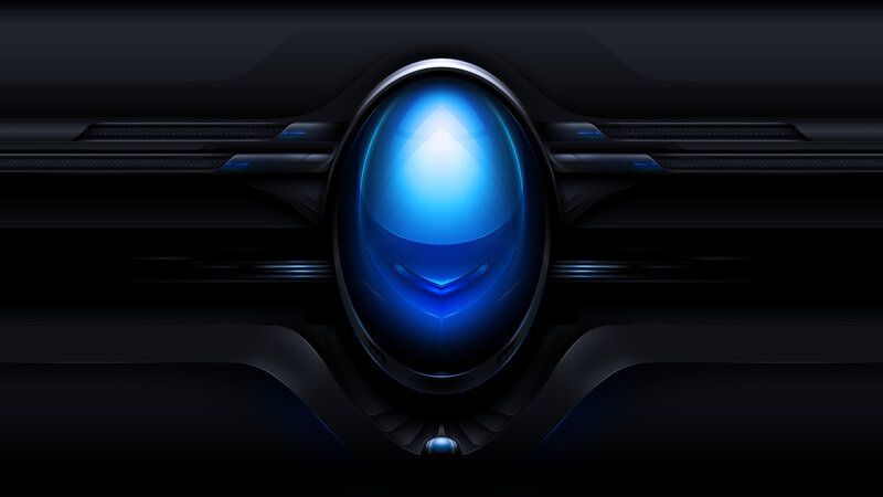 Blue Glowing Emblem