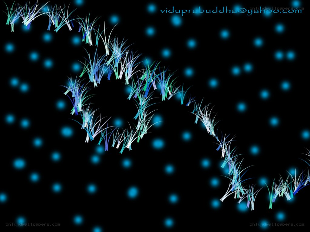 blue glowing grass spiral