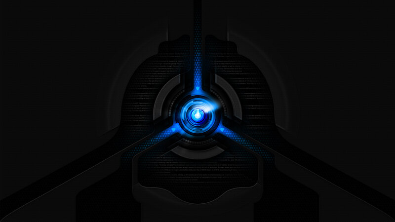 Blue Glowing Interface