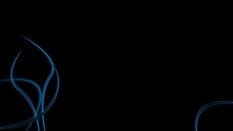 Blue Glowing Lines — Black, Minimalist, Abstract