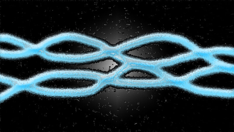 Blue Glowing Lines