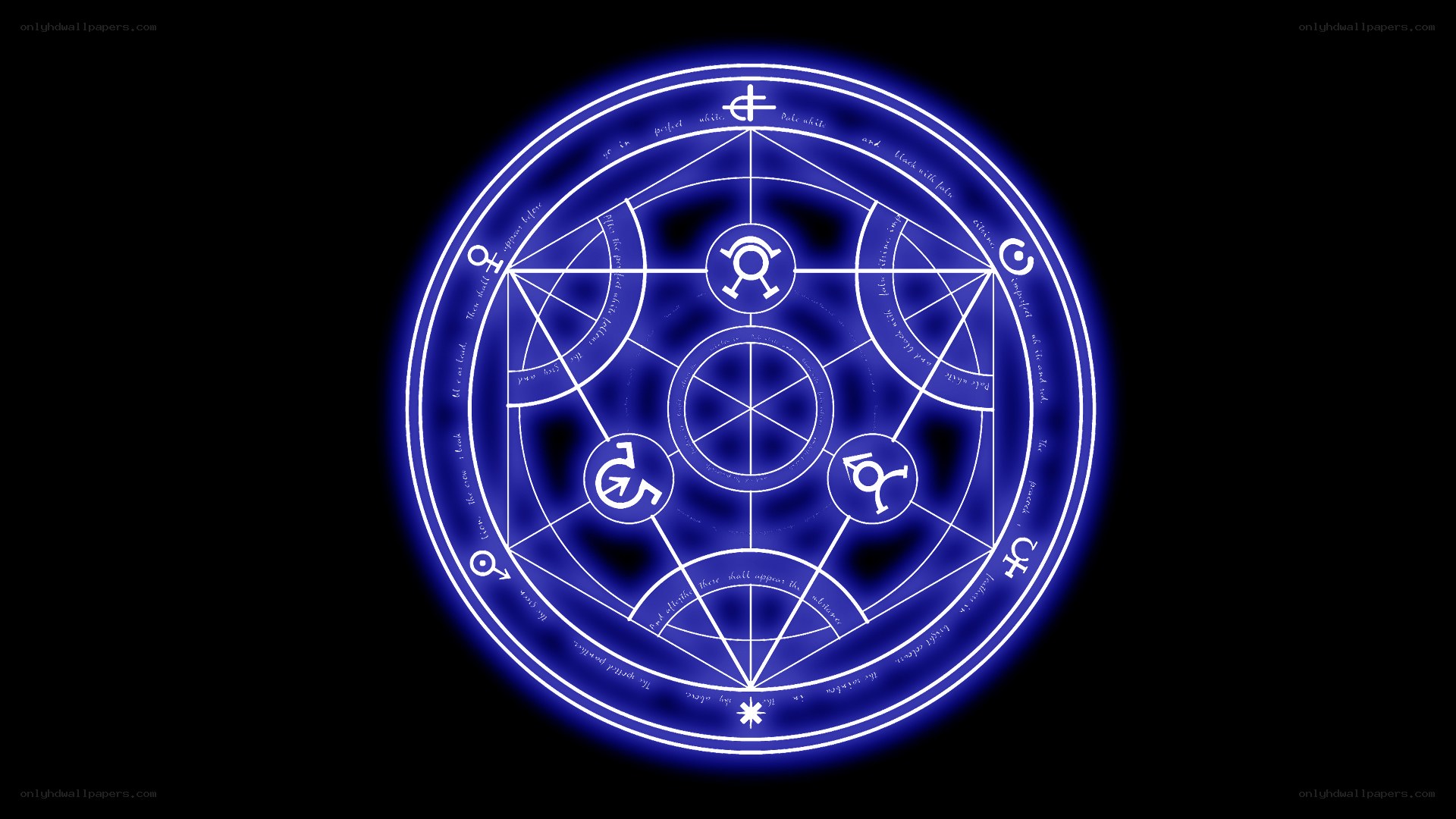 blue glowing magic circle