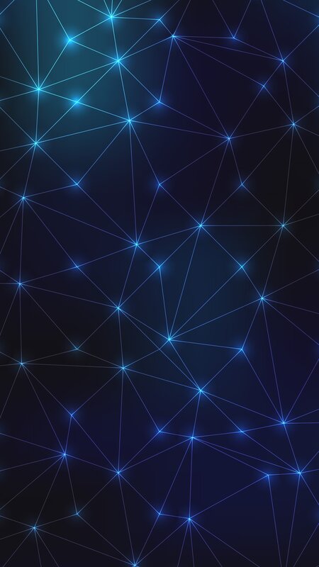 Blue Glowing Network