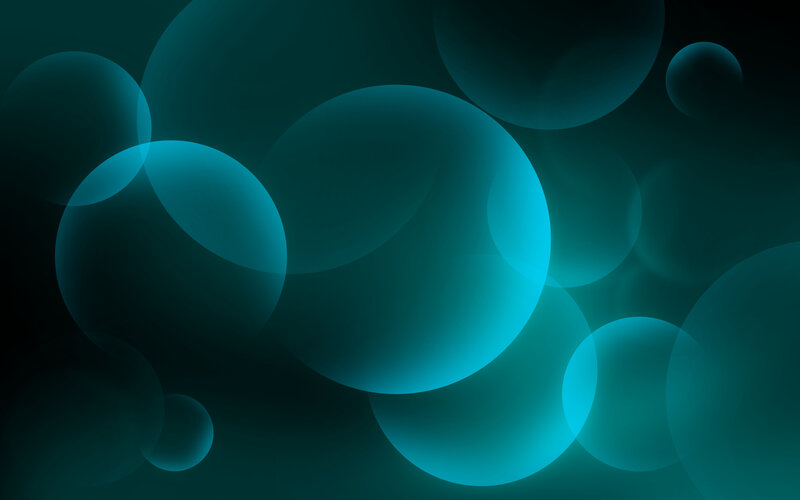 blue glowing orbs abstract