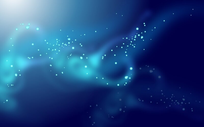 Blue Glowing Particles — Serene