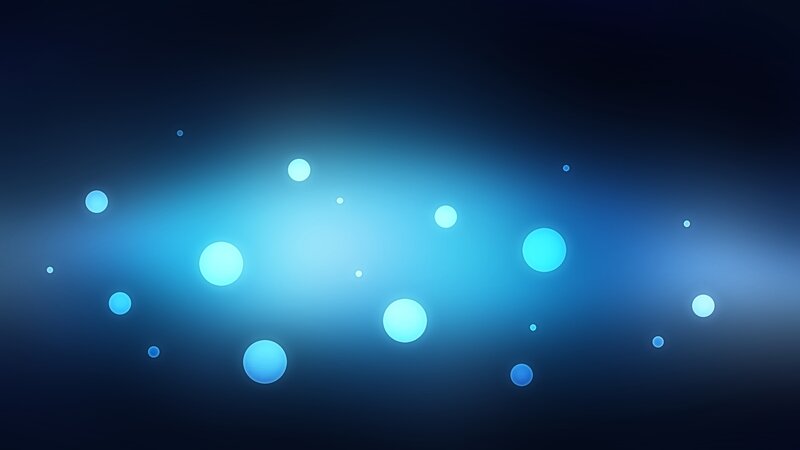 blue glowing particles