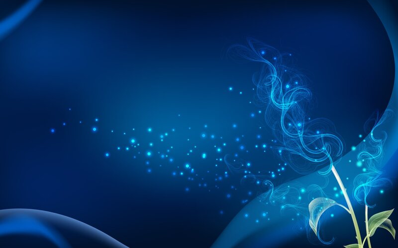 Blue Glowing Plant