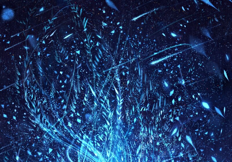 Blue Glowing Plants